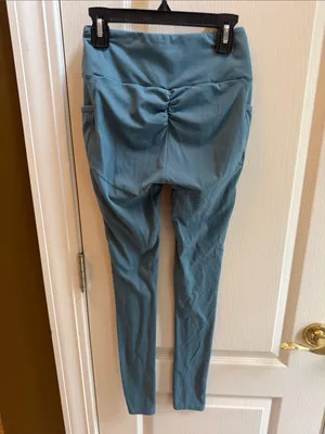 Gymshark High-Waist Pocket Leggings in Teal Blue thumbnail 2