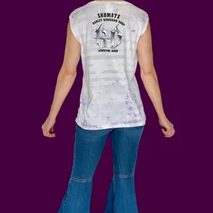Vintage Harley-Davidson Purple Lewiston, Idaho Graphic Sleeveless Shirt Tank thumbnail 7
