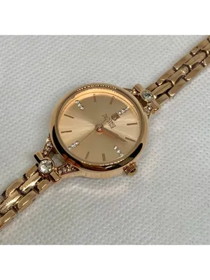 Montres Prestige Invicta Women's dress Watch 28mm Rose Gold tone quartz running thumbnail 2