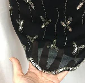 Body Central sequins & seed bead  black halter S thumbnail 5