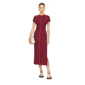 NWT Free People Sunni Tie Back Maxi Dress IN WILD GINGER Medium thumbnail 3