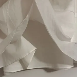 Ann Taylor Elegant White Lined Tiered Skirt thumbnail 7