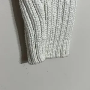 Michael Michael Kors White Cable‎ Knit Side Zip Sweater Womens Medium thumbnail 2
