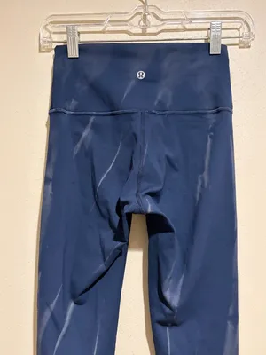 Lululemon Wunder Train High Rise Tight 25" in Sun Bleached Wash True Navy thumbnail 10