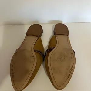 Violet &‎ Red Selma Camel Leather Mules Tan Size 8.5 thumbnail 9