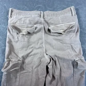 American Eagle Mid Rise Baggy Wide Leg Cargo Pants Utility Tan Womens 12 Skater thumbnail 9