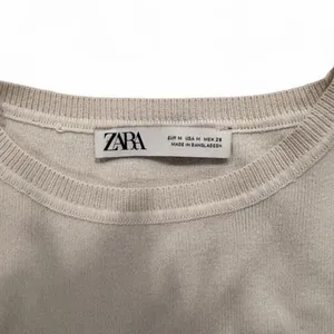 ZARA White Cropped Knit Sweater 🤍 thumbnail 2