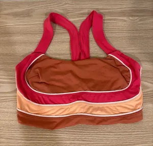 Free People Movement Pink and Brown Sports Bra Size Small thumbnail 1