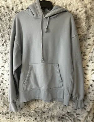 296 TNA Gray light blue hoodie med/large thumbnail 1