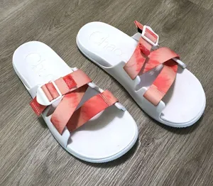Chacos Tie Dye Chillo Persimmon Alpine Slides Sandals Orange White Women’s 10 thumbnail 1