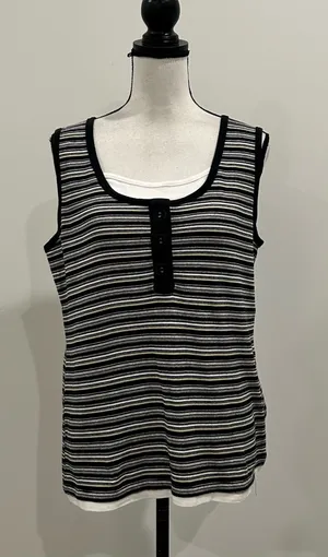 Croft & Barrow Striped Tank Top thumbnail 1