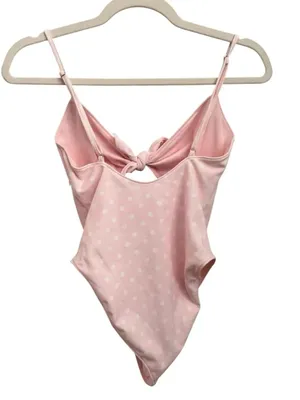 LoveShackFancy Harley Polkadot One-Piece Swimsuit in pink Large thumbnail 4