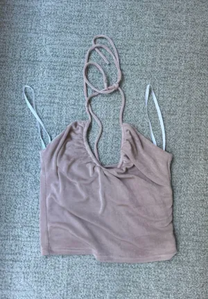 Revolve Super down Halter Top thumbnail 8