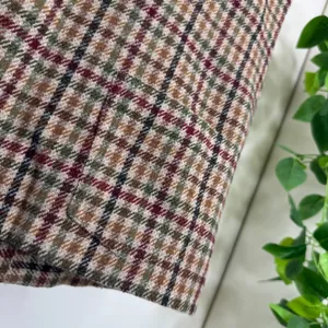 Vintage VTG Marsh Landing Cropped Plaid Wool Blend Vest size S Small thumbnail 10