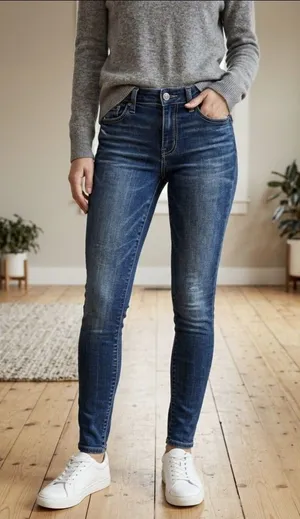 American Eagle Outfitters Super Super Stretch Wash Jeans Women Size 4 Skinny thumbnail 1