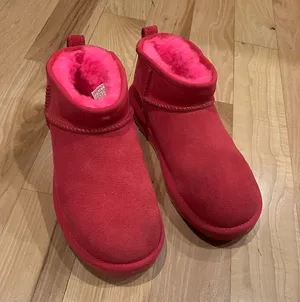 UGG - Hot Pink Ultra Mini Boots. Size 6! thumbnail 1