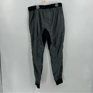 Nike Woven T2 Training Joggers Women M Gray Mesh Lined Tapered Track Pants thumbnail 5
