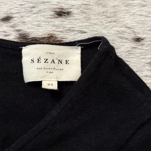 Sezane Black Milo Top size XS thumbnail 4