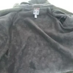 American Eagle Womens Wool Pea Coat Size M Dark Olive Marled Fleece Lined Hooded thumbnail 8