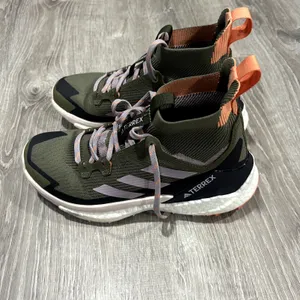 Adidas Olive Green Terrex Free Hiker Outdoor Sneakers Size 6.5 thumbnail 3