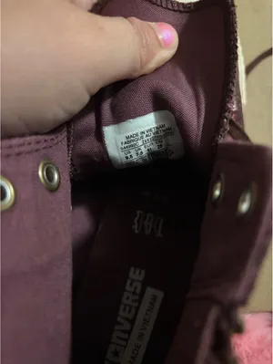 Converse All Star High Top Sneakers in Burgundy Size 8.5 thumbnail 5