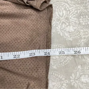 Movement Tan Brown Faux Suede Sleeveless Romper Small NWT thumbnail 10