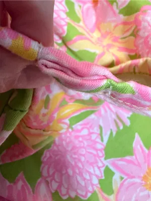 Lilly Pulitzer Dixi Swing Dress Seaside Garden Fit Size Medium (Tag L) - PTP 18” thumbnail 7
