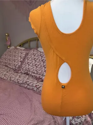 Y2K Apple Bottoms Sleeveless Orange Embellished Tank Top - Women thumbnail 5