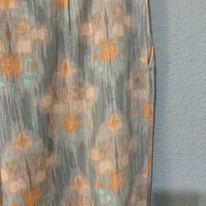 Zara‎ New Flowy High Waist Wide Leg Printed Pants with Self Belt Size L 8372/115 thumbnail 11