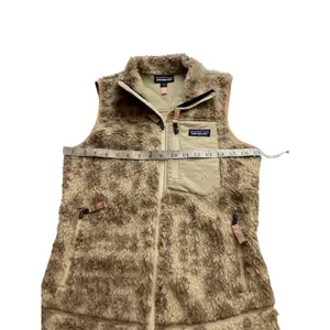 Patagonia Retro-X Fleece Vest Womens XS Leopard Print Tan Brown Full Zip Sherpa thumbnail 5