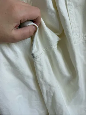 Levi’s Short Sleeve Heritage Lightweight Denim Jumpsuit White XL thumbnail 11
