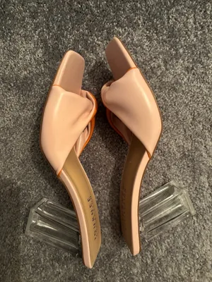 Journee Collection Women's Pink & Orange Knot Slide Sandals Size 11 thumbnail 3