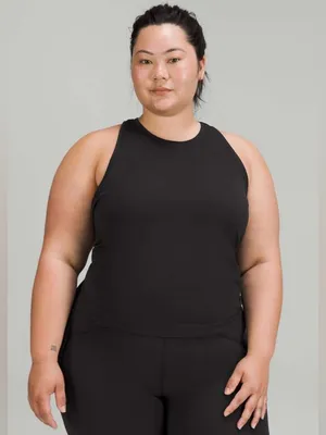 Lululemon NWT Swiftly Tech High Neck Racerback Tank Top Black Size 18 thumbnail 1