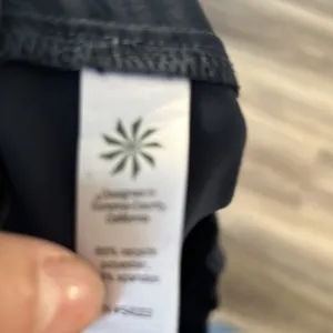 Navy High Rise Straight Leg Pants 10 thumbnail 6