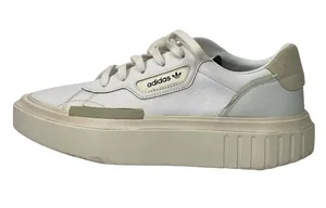 Adidas Hypersleek Women's Cream White Platform Lace Athletic Sneakers Shoes S47 thumbnail 1