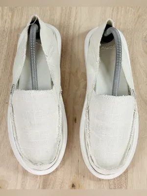 Sanuk Donna Soft Top Hemp Canvas Slip On Shoes Ivory Women Size 8 thumbnail 4