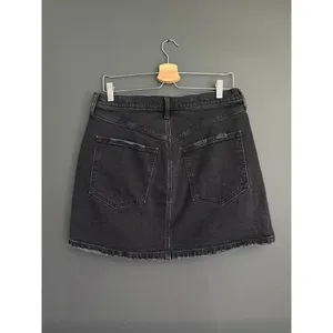 Abercrombie and Fitch High Rise The 90s Crossover Micro Mini Skirt Black Size 31 thumbnail 3