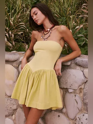 Free people Onda Drop-Waist Tube Mini Dress thumbnail 2