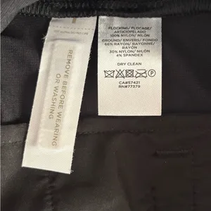 Ann Taylor Black Velvet Heart Pants Wide Leg High Rise Cropped Womens 4 NEW thumbnail 7