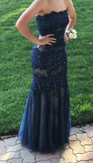 Prom Dress / Formal Blue Size XS thumbnail 1