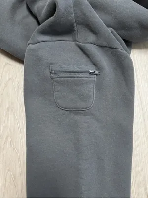 Comfrt Steel Grey Essentials Unisex Zip Kangaroo Pockets Hoodie Sweatshirt Large thumbnail 7