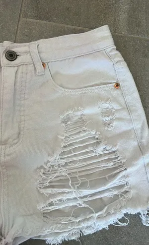 Signature 8 White Jean Shorts thumbnail 5