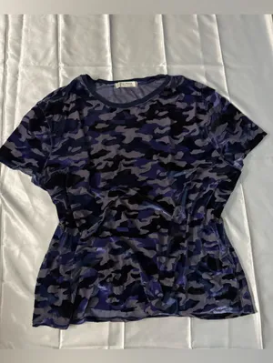 Free People We the Free velvet camouflage burnout t-shirt thumbnail 4