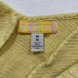 Urban Outfitters Yellow Smocked Ruffle Crop Cami Top Medium Cottagecore thumbnail 4