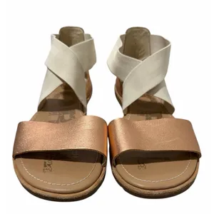 SOREL Ella Leather Sandal Natural Rose‎ Gold Women's Size 9.5 thumbnail 3