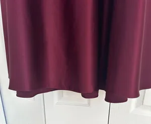 David's Bridal Dark Red/maroon Satin Dress thumbnail 7