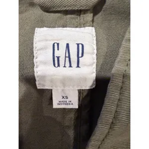 Gap Jacket Womens XS Army Green Classic Utility Snap Cinch Waist Military Field thumbnail 6