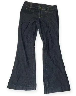 Bisou Bisou Vintage y2k dark denim flared jeans thumbnail 1