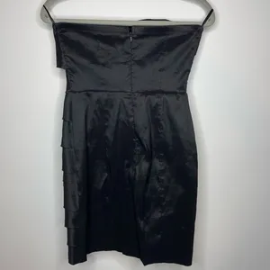 Pompous Girly- Black Strapless Dress w/Cross Pleating thumbnail 2