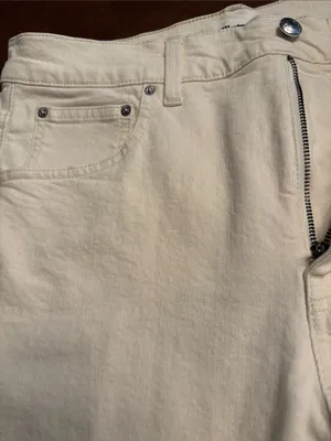 Madewell women’s Relaxed Bootcut Jeans vintage canvas (cream) Size 30 NWT thumbnail 9